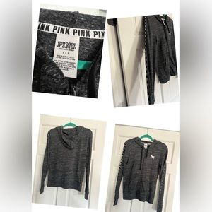 PINK full zip hoodie